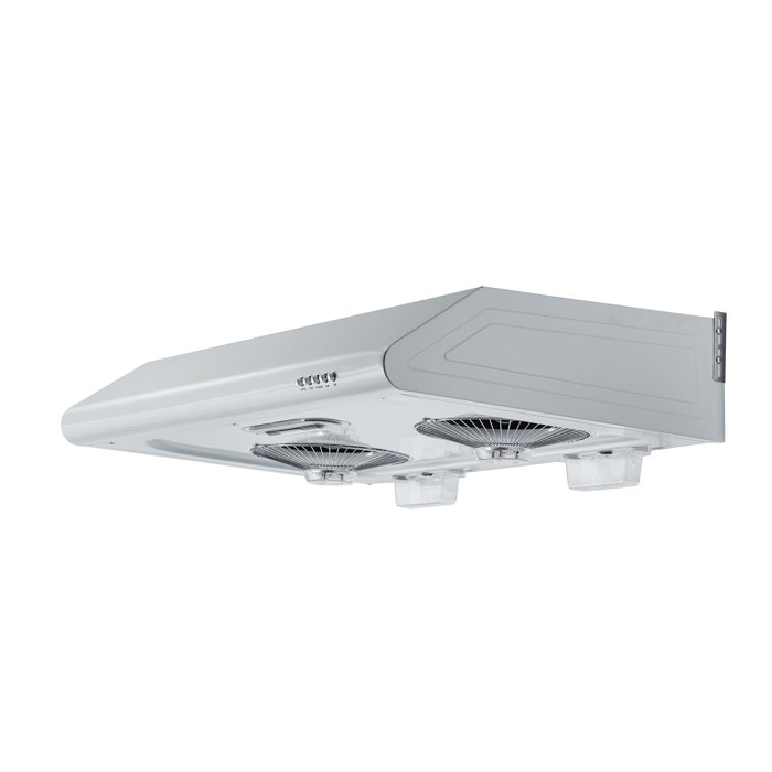 MaxAir 30" 700 CFM Ducted Under Range Hood in White & Reviews